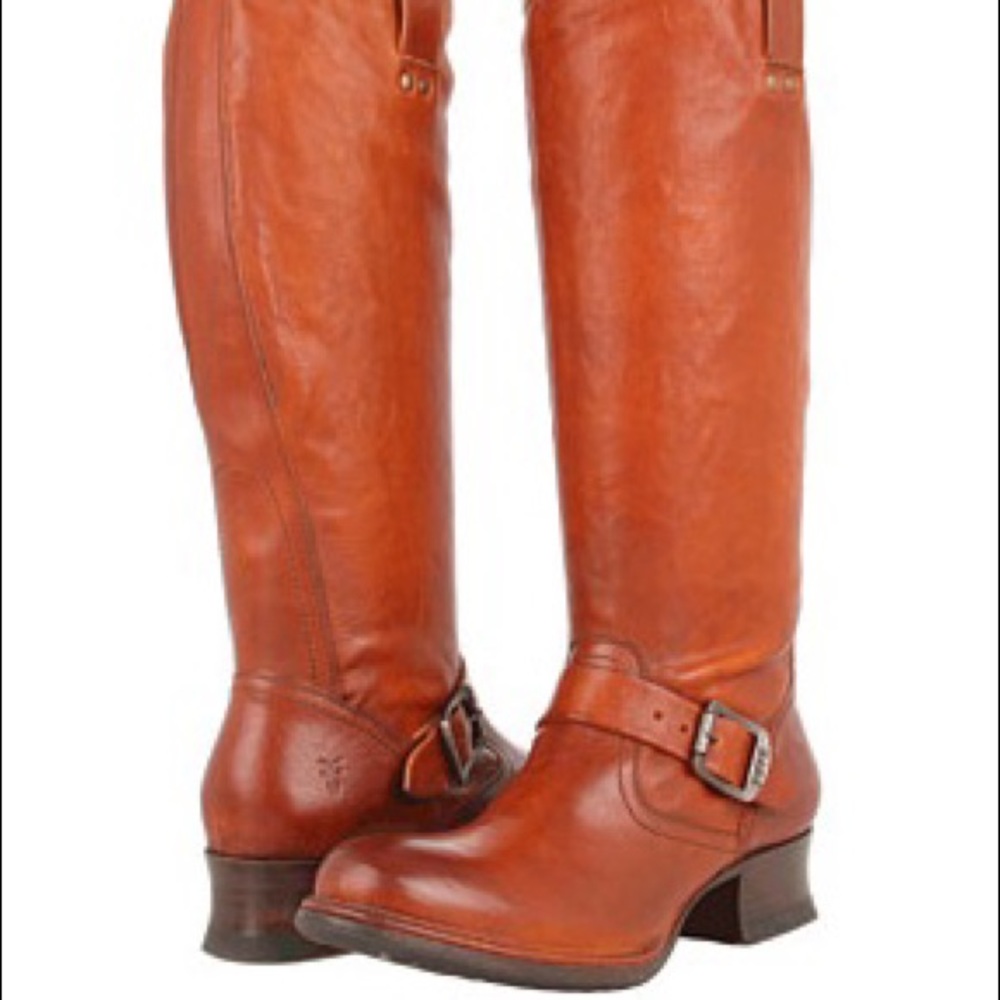 LAST CHANCE Frye Martina Engineer Tall Boot In Whiskey